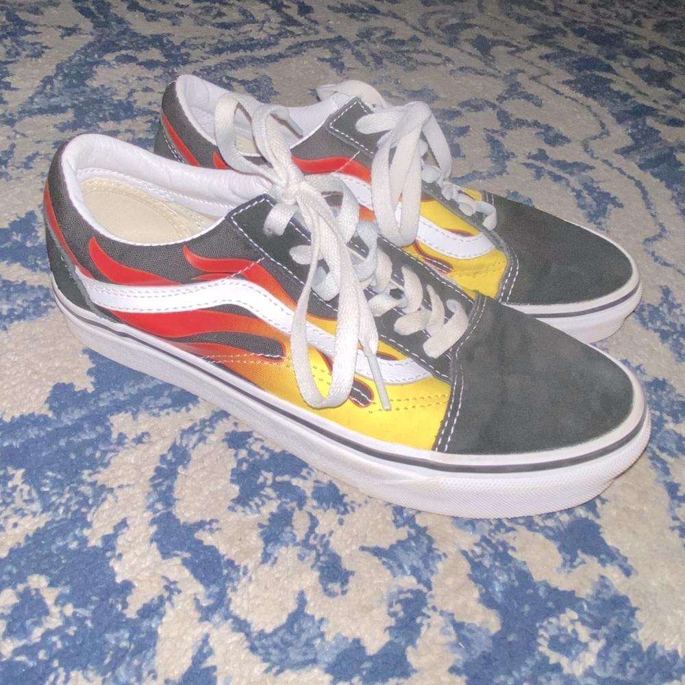 vans old skool flames